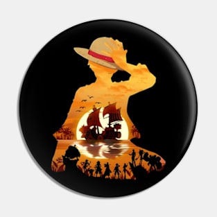 luffy one piece mugiwara nakama anime Pin