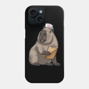 Capybara Nurse Notepad Phone Case