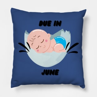 Due in June Gift Pillow