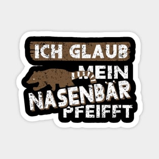 Nasenbär Liebe Tiermotiv Frauen Rüsselbär Magnet