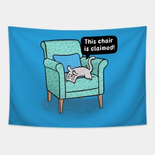 Cat on a Chair Tapestry