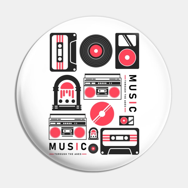 Music Through The Ages Pin by Lithium Ryan Battery