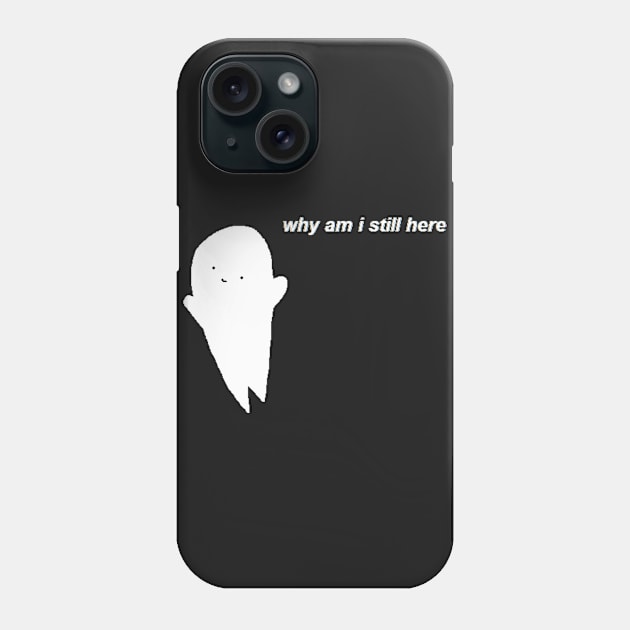 Reverse Ghost Phone Case by badlydrawneverything