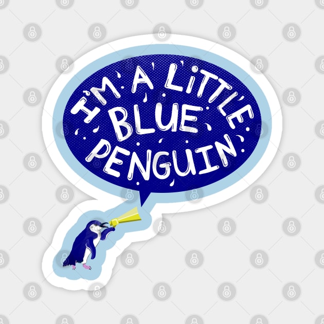 Little Blue Penguin Magnet by mailboxdisco