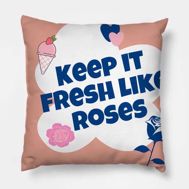 Blackpink ice cream Pillow by Unisarah