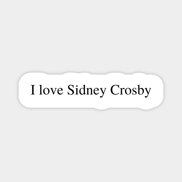 I love Sidney Crosby Magnet by delborg