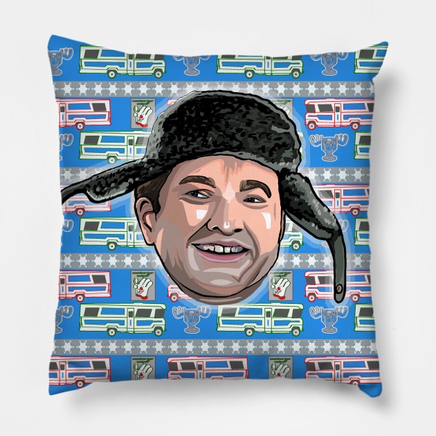 Cousin Eddie Christmas Sweater Pillow by FanboyMuseum