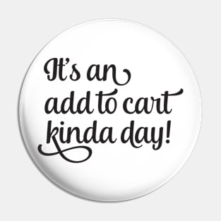 Shopping Typography Pin