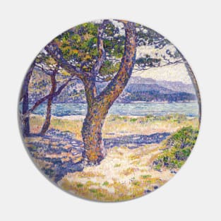 The Mediterranean at Le Lavandou by Theo Van Rysselberghe Pin