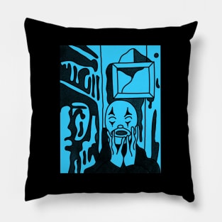 Blue Dark Age Pillow