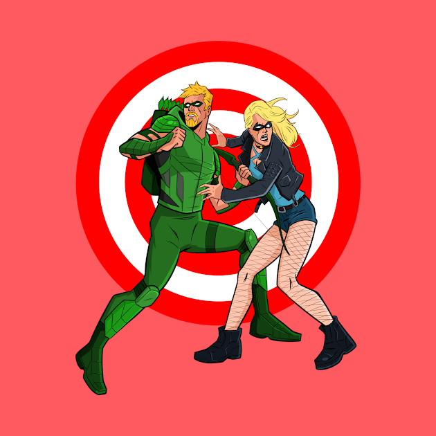 Green arrow & Black Canary by Jetnder