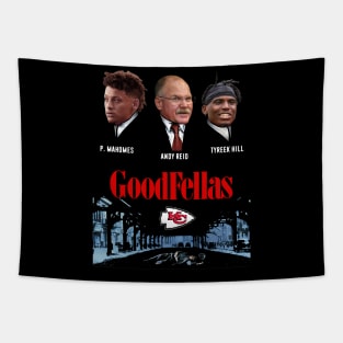 Goodfellas Pmahomes Andy Reid Tyreek Hill Full Tapestry