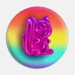 Pink Gummy Kitty Pin