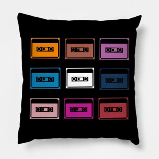 retro mix cassettes style vintage shirt Pillow