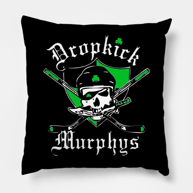 Dropkick Skull Pillow by Luke Jay Art