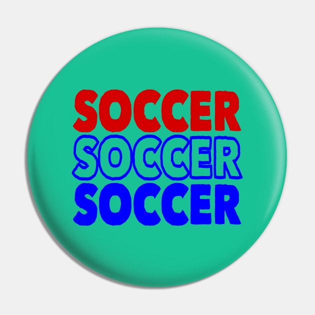 Soccer fan Design Pin by etees0609