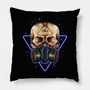 Toxic skull Pillow