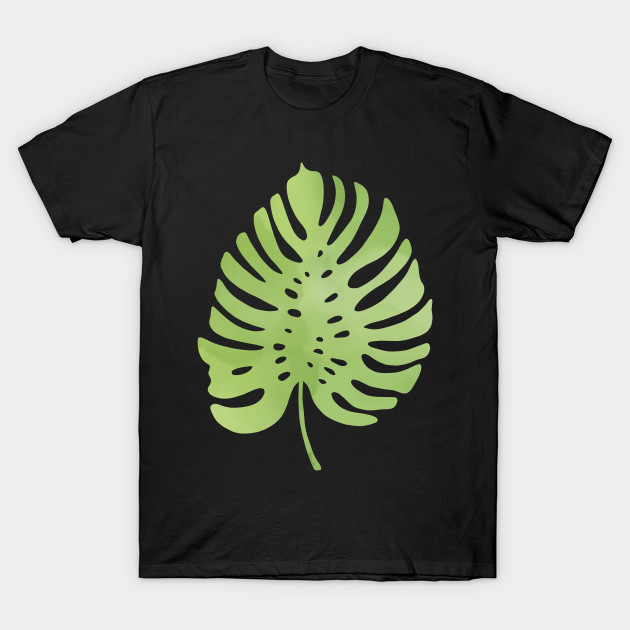 Discover Tropical green Monstera leaf - Tropical Plants - T-Shirt