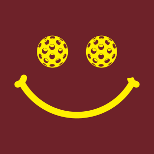 Smiley Face Pickleball Eyes Shirt T-Shirt