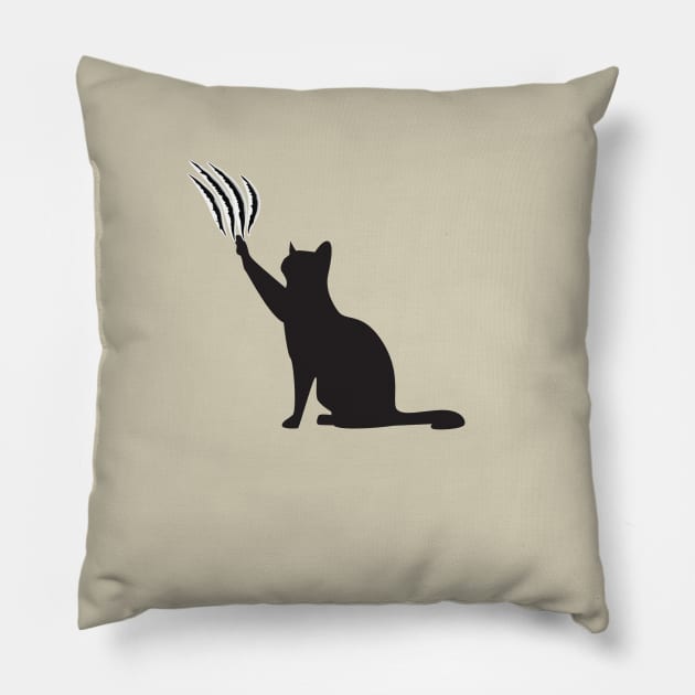 fun cat tshirt Pillow by Love My..