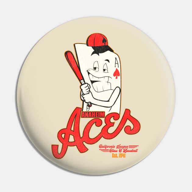 Defunct Anaheim Aces Baseball Team Pin by Defunctland