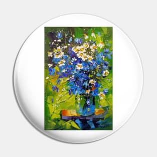 A bouquet of meadow blue flowers Pin