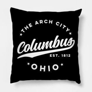 Vintage Columbus Ohio The Arch City Retro USA Pillow