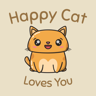 Happy Cat Loves You T-Shirt