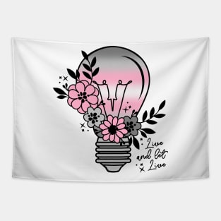 Demigirl Light Bulb with Flowers Tapestry