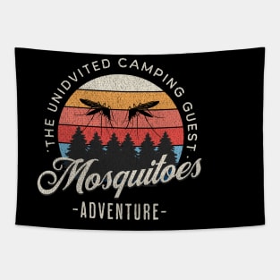 Camping mosquito adventure Tapestry