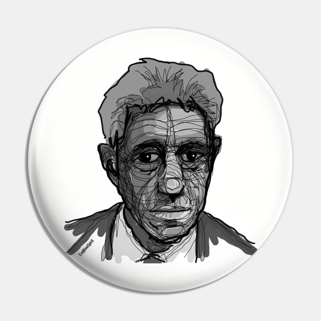 Alberto Giacometti Pin by Cre8tiveSpirit