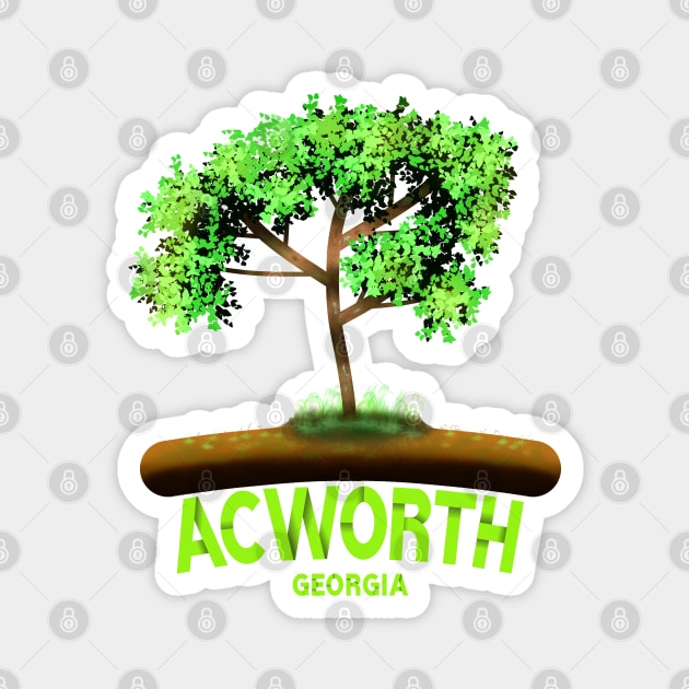 Acworth Georgia Magnet by MoMido