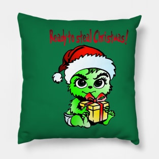 baby grinch Pillow