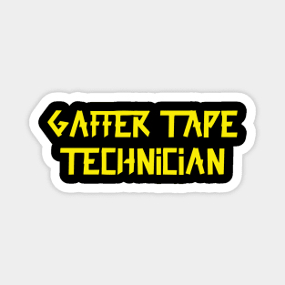 Gaffer tape technician Yellow Tape Magnet