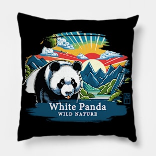 White Panda - WILD NATURE - WHITE PANDA -11 Pillow