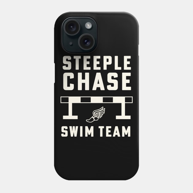 Steeplechase Swim Team Funny Track and Field Phone Case by PodDesignShop