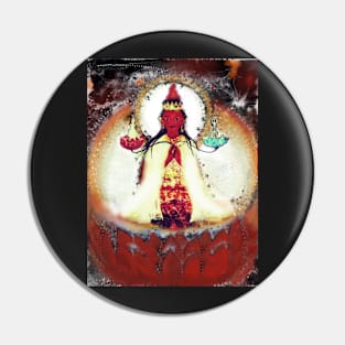 Pandarasavini - White Robed Red Female Buddha of the West Pin