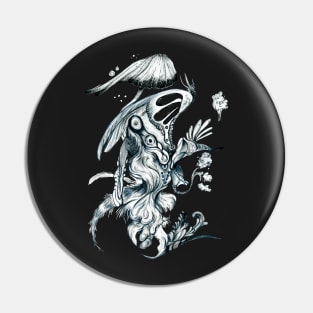 Bird Amalgamation_ B&W Pin