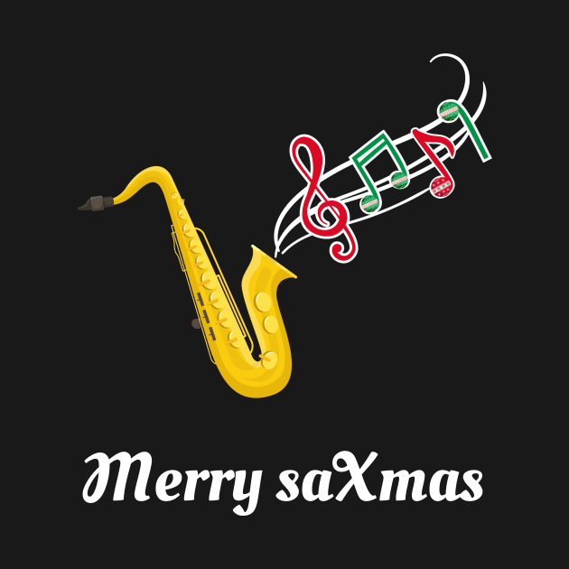 Christmas Saxophone Player Pajama Shirt Jazz Music Costume T-Shirt by DDJOY Perfect Gift Shirts