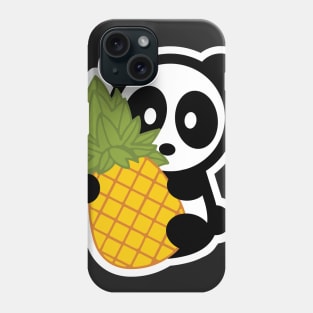 Panda Pineapple Pen Bambu Brand Food Foodie Tropical Dole Plantation Spikey Fresh Sour Sweet Citrus Hawaii Island Phone Case