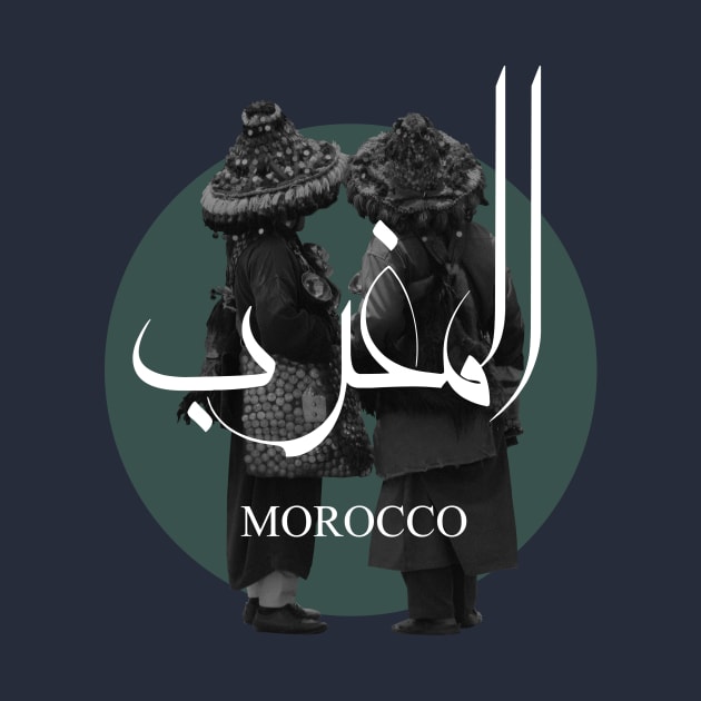 MOROCCO sticker moroccan garrab moroccan culture green T-shirt by TareQ-DESIGN