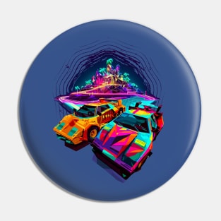 Neon Race Pin