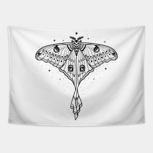 Starrry Luna Moth - Actias Luna Tapestry