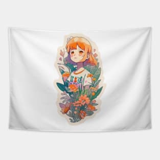 girl cute Tapestry