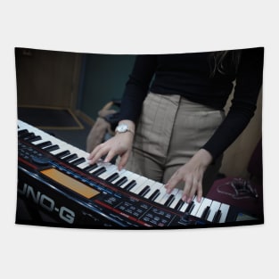 Keyboard Player Wall Art Tapestry