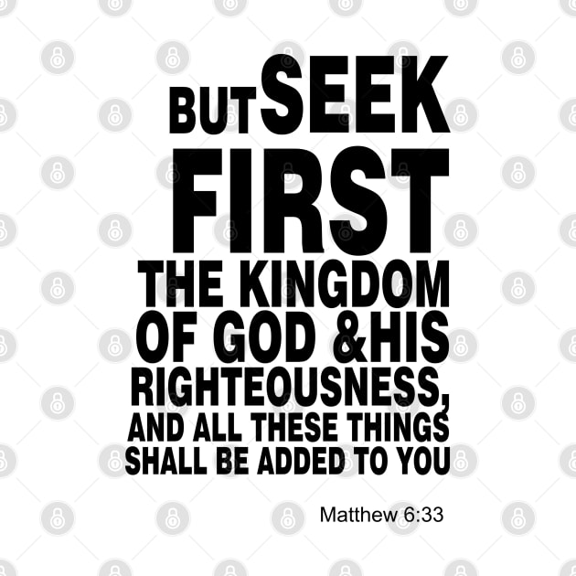 Matthew 6 33 by Dhynzz