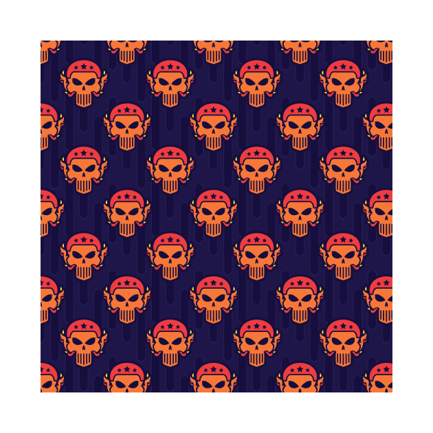 Red Halloween Pattern by giantplayful