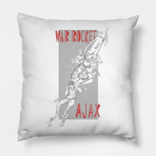 War Rocket Ajax design by Andy Fisher Pillow