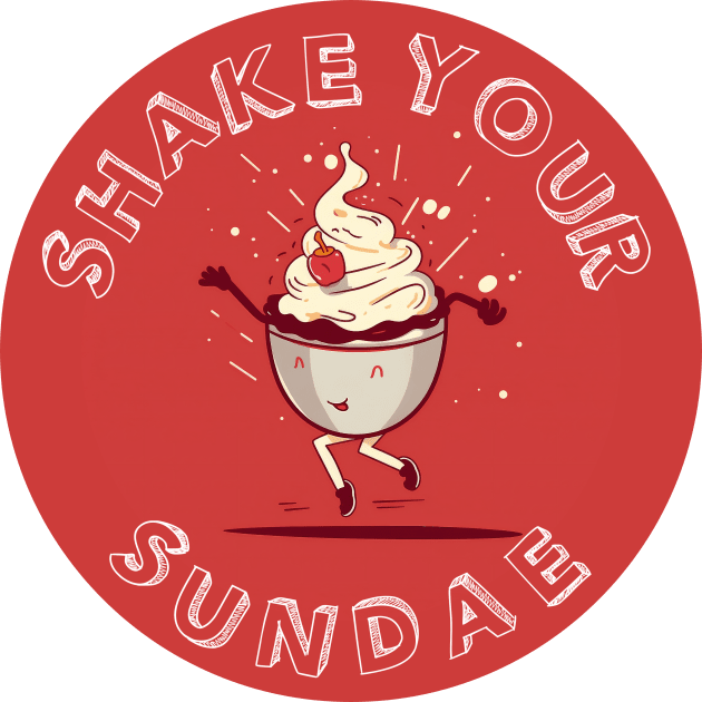 Shake Your Sundae Kids T-Shirt by Mythologica