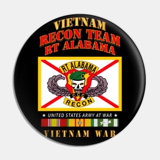 Recon Team - RT Alabama - Vietnam War w VN SVC Pin